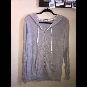 Brandy Melville gray zip up jacket
